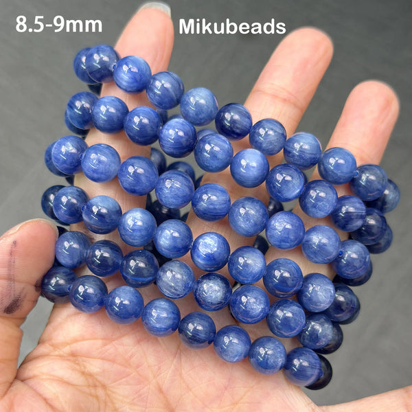 Blue Kyanite Bead Bracelet-ToShay.org