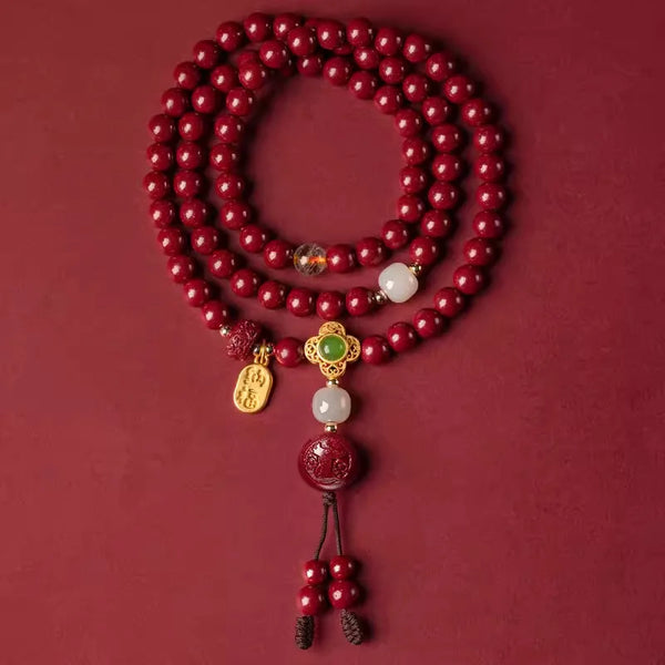 Red Cinnabar Zodiac Beads-ToShay.org