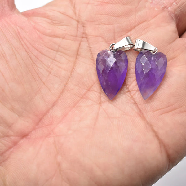 Mixed Crystal Heart Pendants-ToShay.org