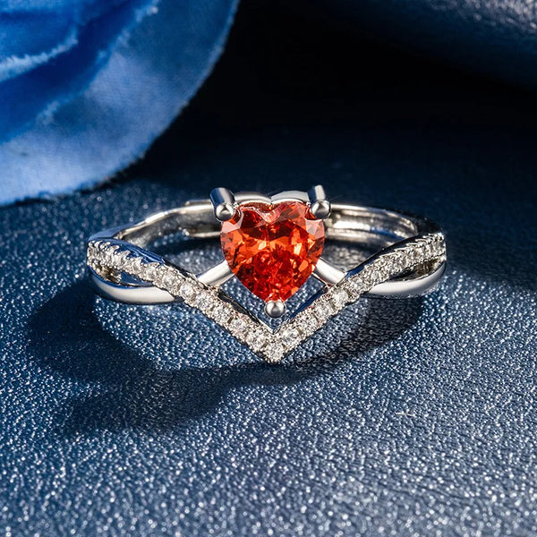 Red Garnet Hearts-ToShay.org