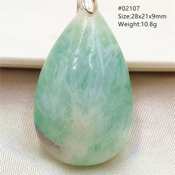 Green Blue Fluorite Pendant-ToShay.org