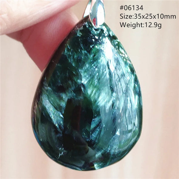 Green Seraphinite Pendant-ToShay.org