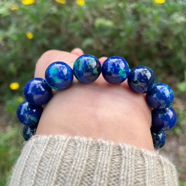 Blue Malachite Azurite Bracelet-ToShay.org
