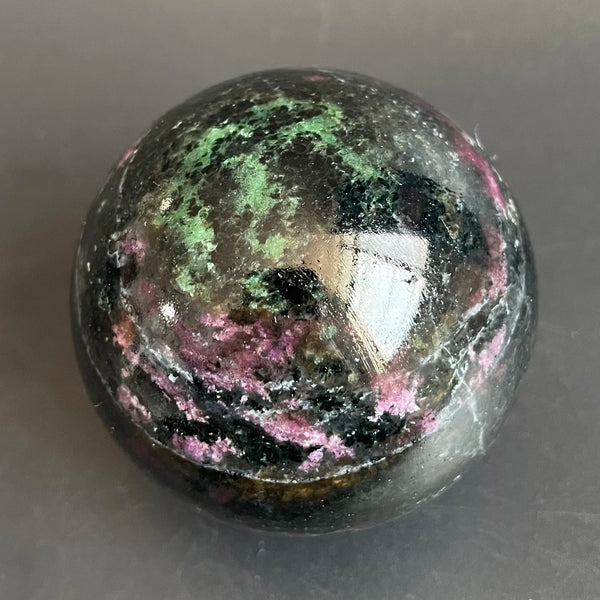 Green Ruby Zoisite Ball-ToShay.org