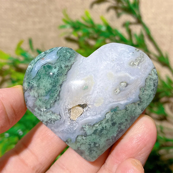 Green Moss Agate Heart-ToShay.org