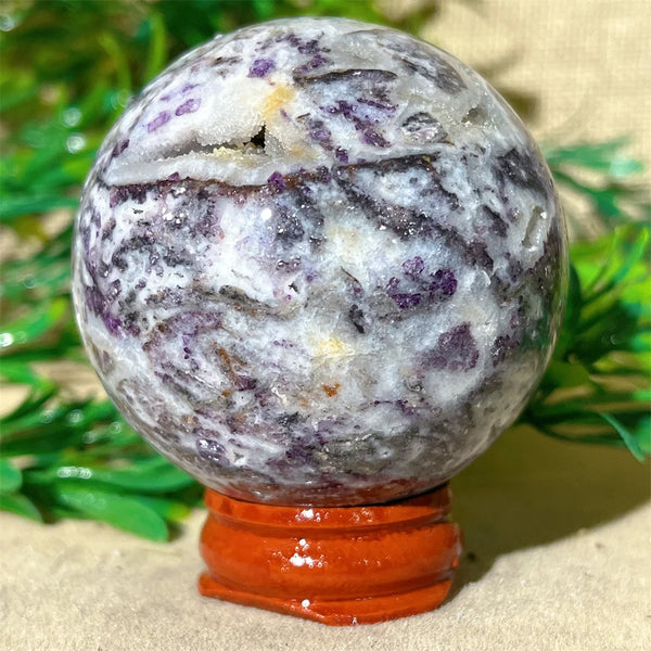 Purple Sphalerite Druzy Ball-ToShay.org