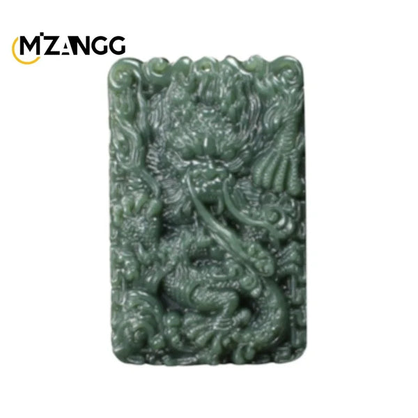 Green Jade Dragon Pendant-ToShay.org