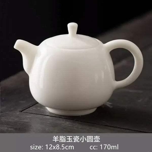 White Porcelain Teapots-ToShay.org