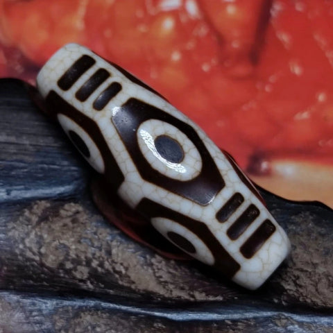 Tibetan Eyes Agate DZI Beads-ToShay.org