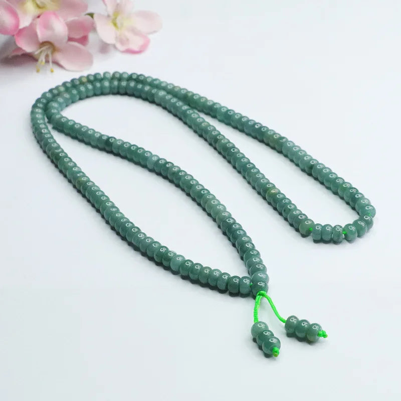 Green Jade Bead Mala-ToShay.org