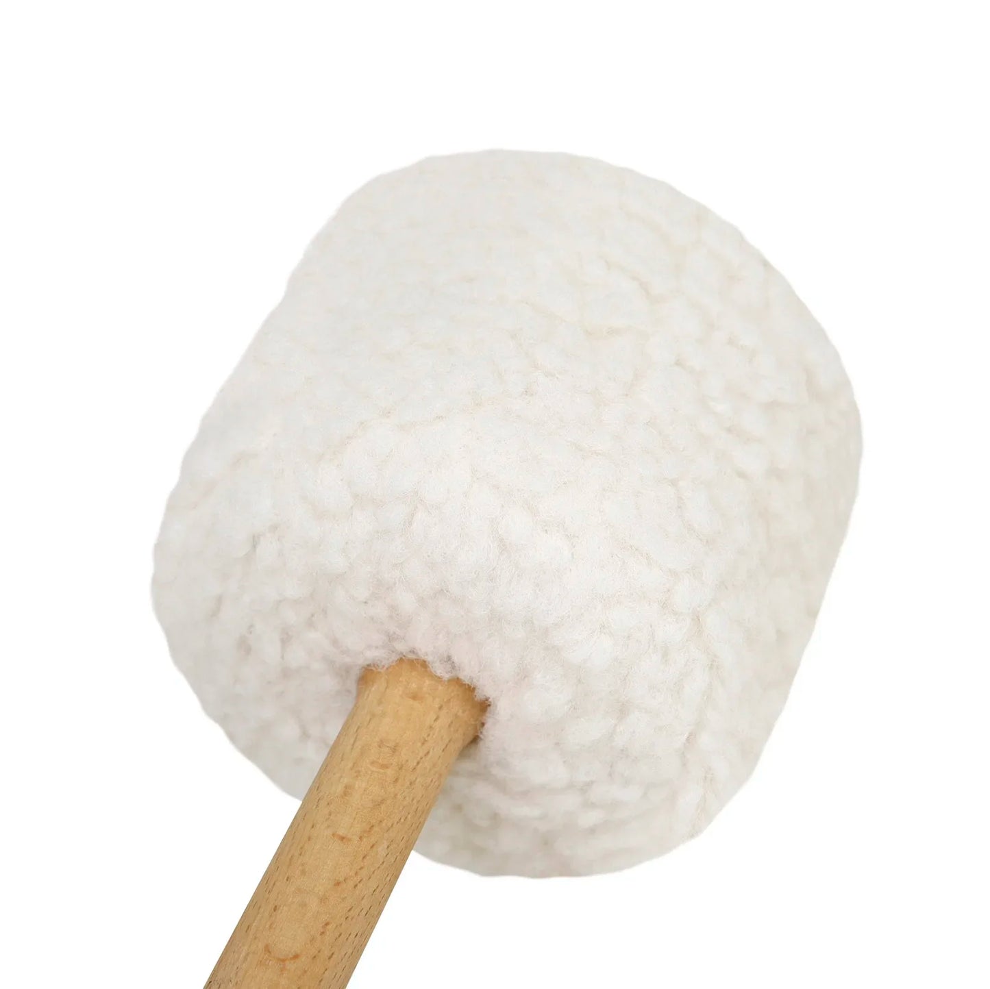 Professional Songbo Hammer Beech Plush Mallet Sound Therapy Gong Hammer Lamb Plush Head Beech Wood Handle Percussion Accessories-ToShay.org