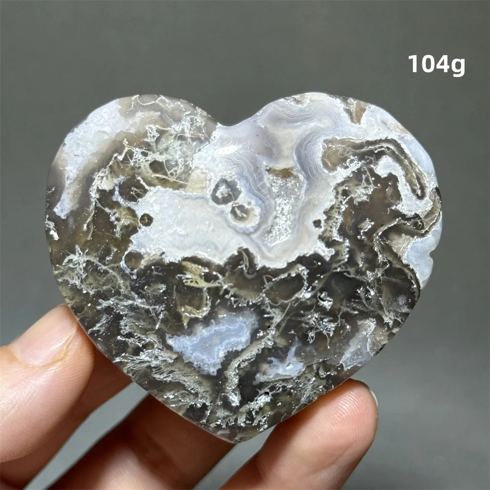 Green Moss Agate Heart-ToShay.org
