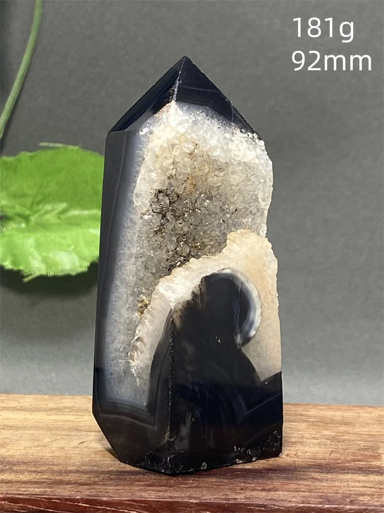 Black Striped Agate Tower-ToShay.org