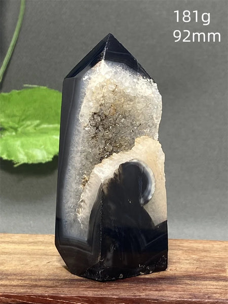 Black Striped Agate Tower-ToShay.org