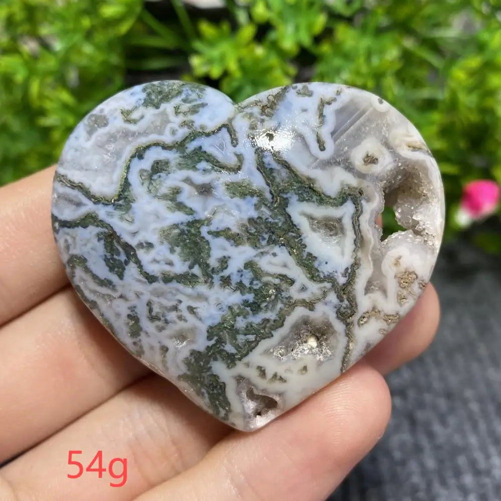 Green Moss Agate Heart-ToShay.org