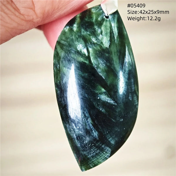 Green Seraphinite Pendant-ToShay.org