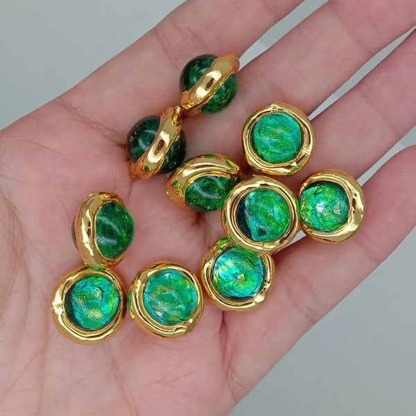 Green Glass Beads-ToShay.org