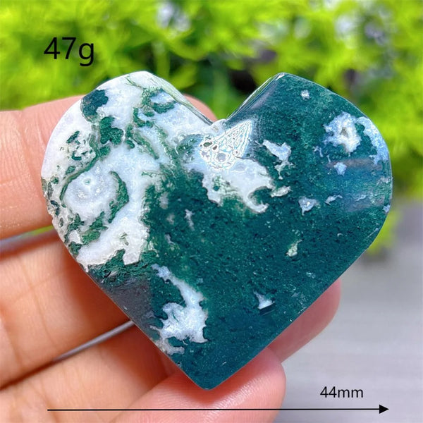 Green Moss Agate Heart-ToShay.org