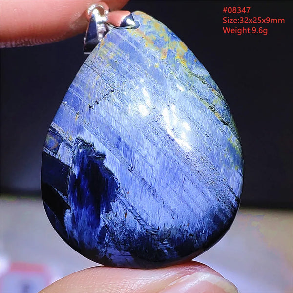 Blue Pietersite Chatoyant Pendant-ToShay.org