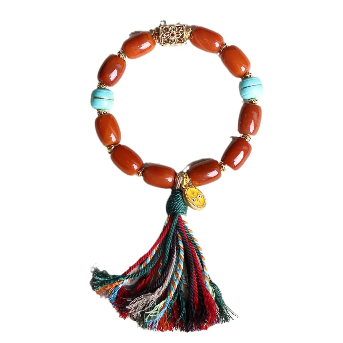 Red Agate Barrel Beads-ToShay.org