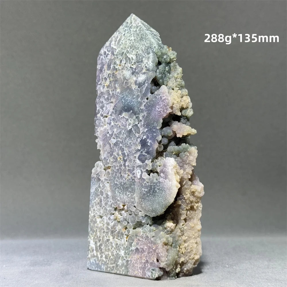 Purple Grape Agate Quartz Tower-ToShay.org