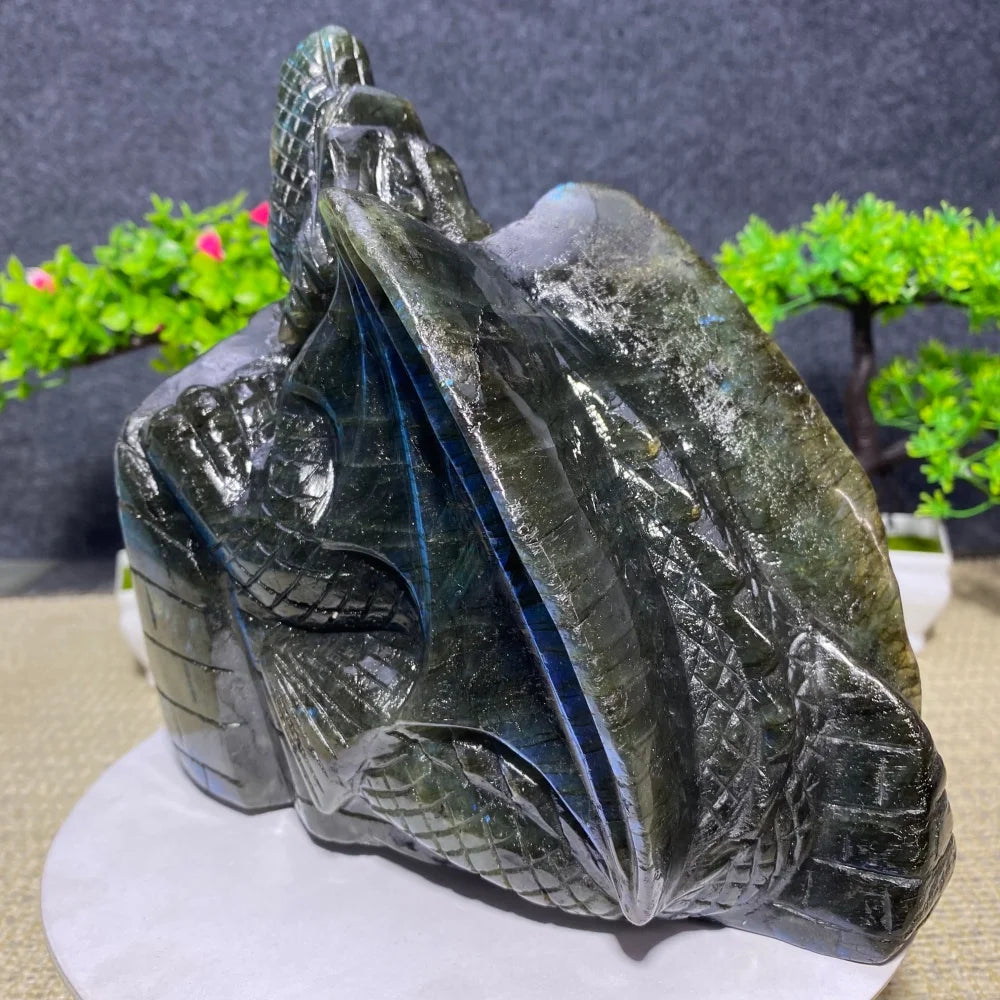 Blue Labradorite Flying Dragon-ToShay.org