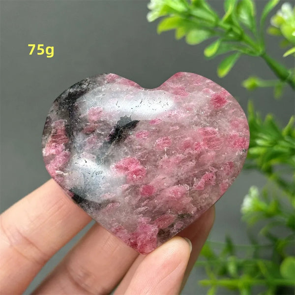 Pink Rose Rhodochrosite Heart-ToShay.org