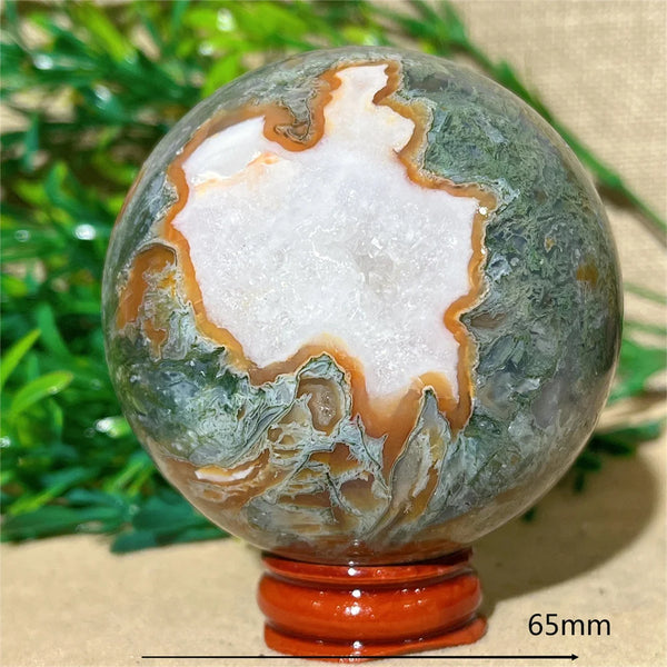 Green Moss Agate Ball-ToShay.org