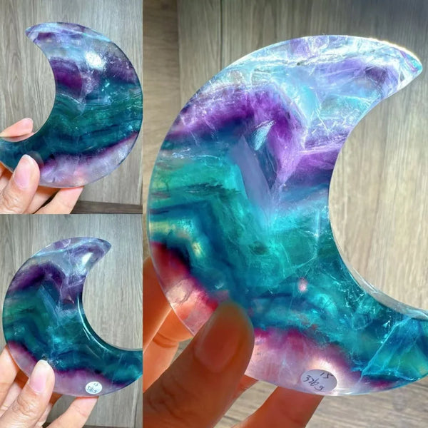 Rainbow Fluorite Moon-ToShay.org