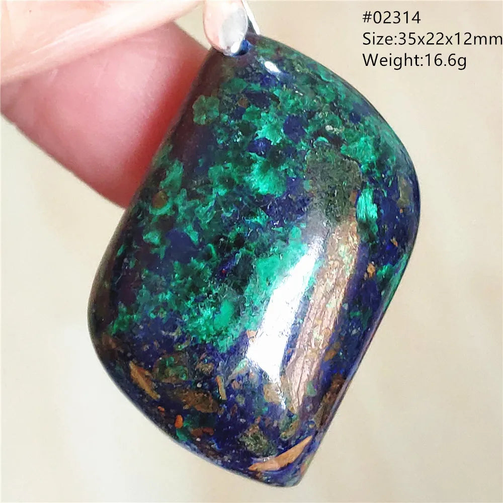 Blue Azulite Pendant-ToShay.org
