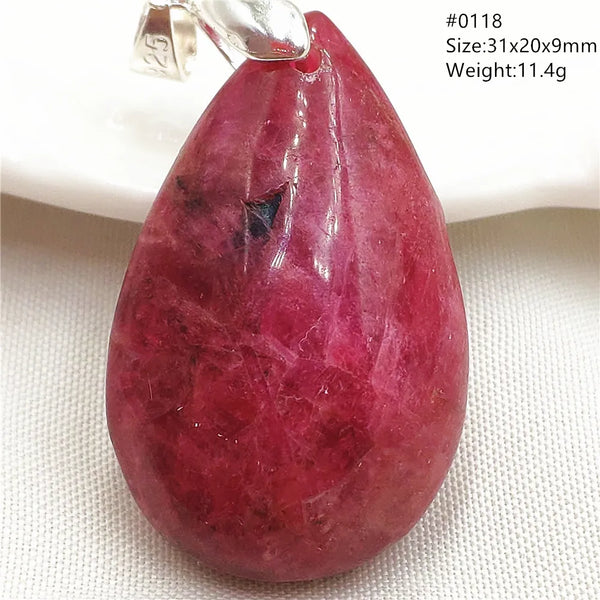 Red Rhodonite Pendant-ToShay.org