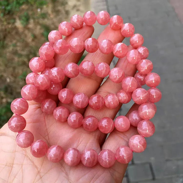 Red Rose Rhodochrosite Bracelet-ToShay.org