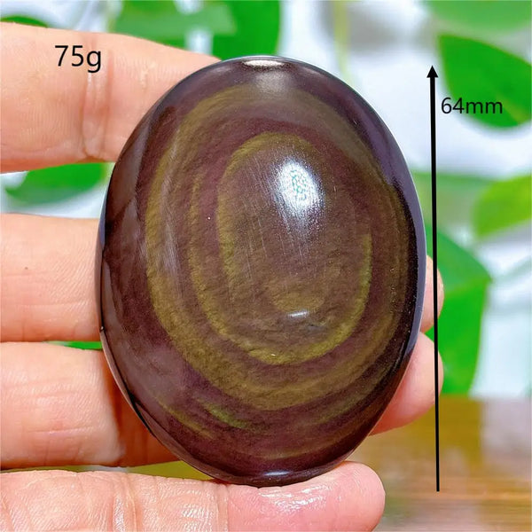 Rainbow Obsidian Palm Stones-ToShay.org
