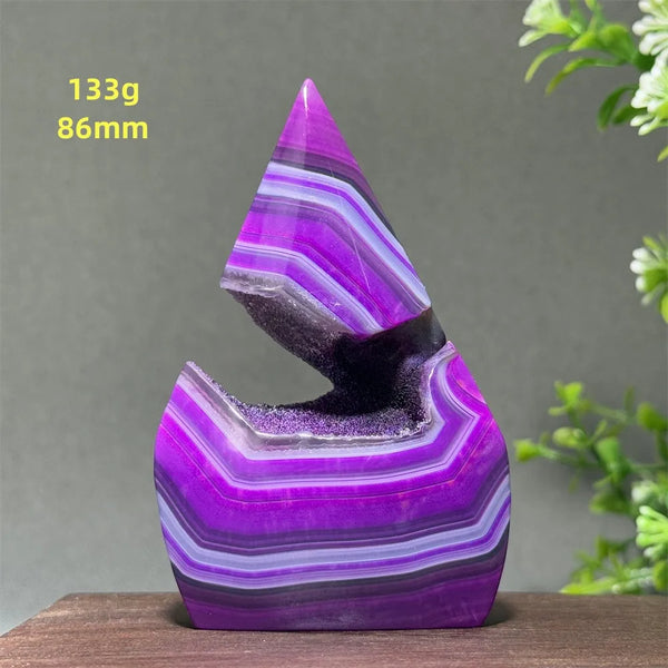 Purple Agate Torch-ToShay.org