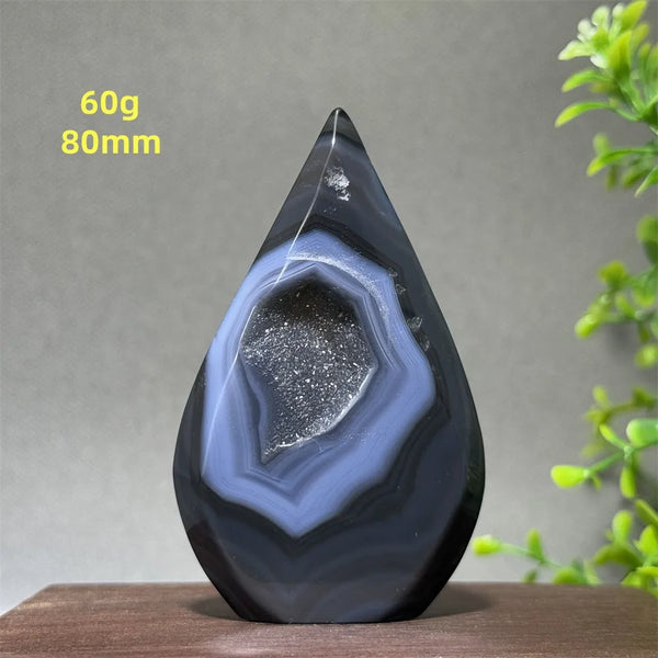 Black Striped Agate Torch-ToShay.org
