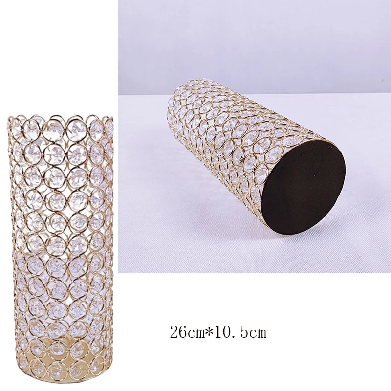 Crystal Bead Flower Vase-ToShay.org