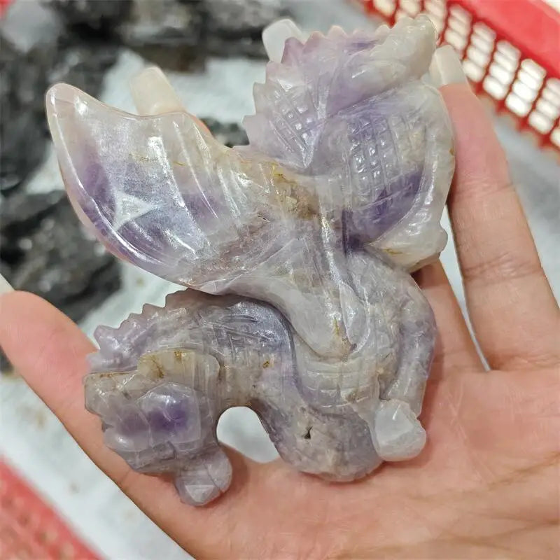 Purple Amethyst Flying Dragon-ToShay.org