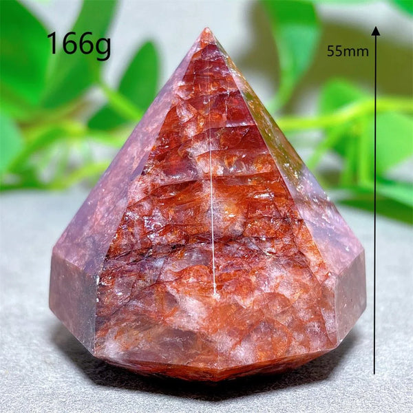 Red Fire Quartz Diamond Tower-ToShay.org