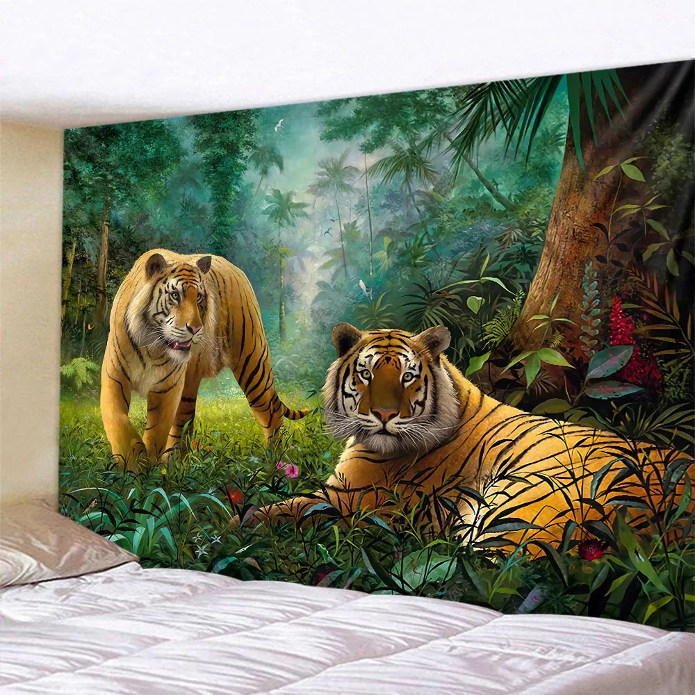 Jungle Animal Tapestry-ToShay.org