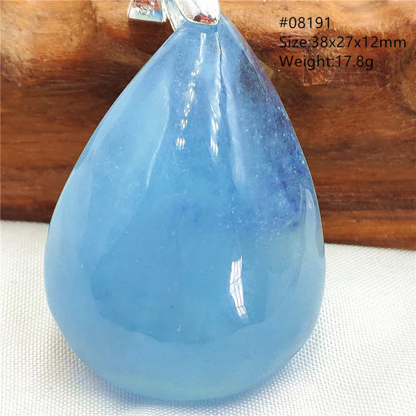 Blue Aquamarine Pendant-ToShay.org