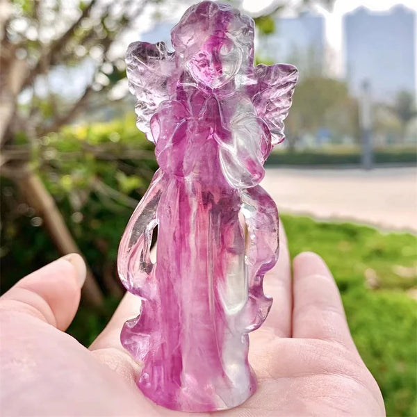 Purple Rainbow Fluorite Angel-ToShay.org