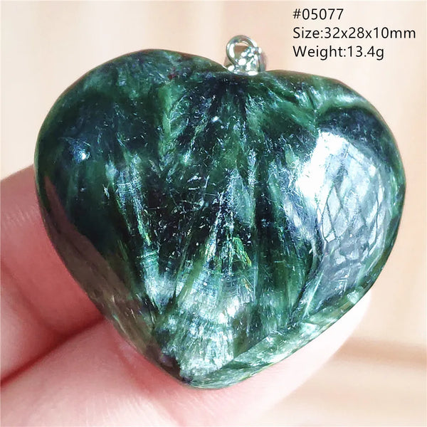 Green Seraphinite Pendant-ToShay.org