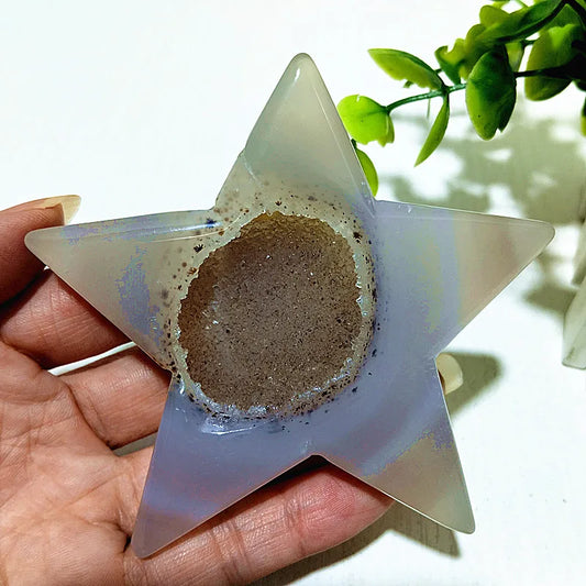 Blue Agate Pentagram-ToShay.org