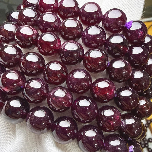 Purple Garnet Bead Bracelet-ToShay.org
