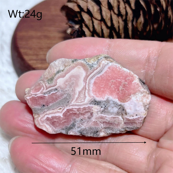 Pink Rhodochrosite Slice-ToShay.org