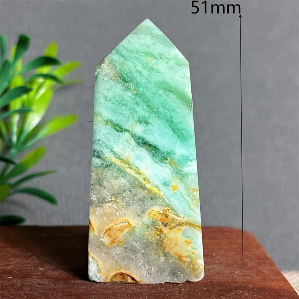 Green Jade Crystal Tower-ToShay.org