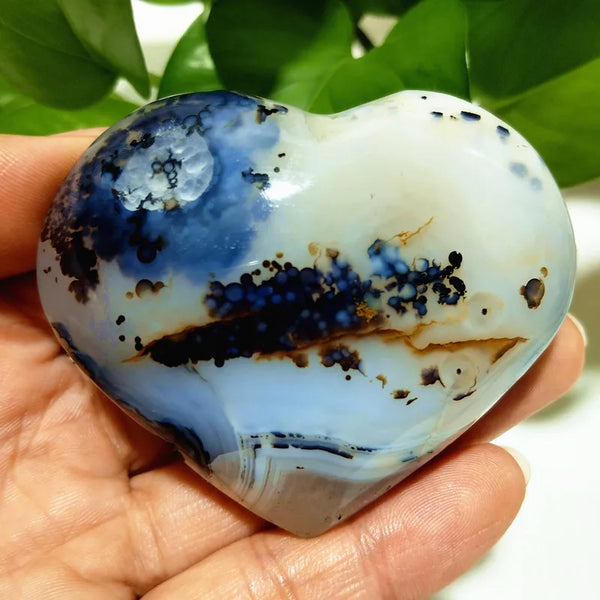 Yellow Moss Agate Heart-ToShay.org