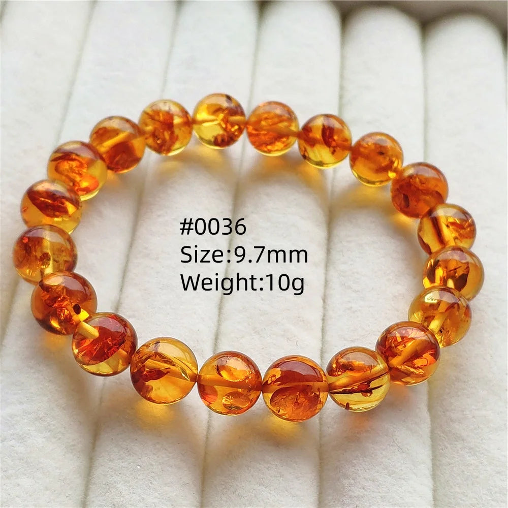 Yellow Amber Bead Bracelet-ToShay.org