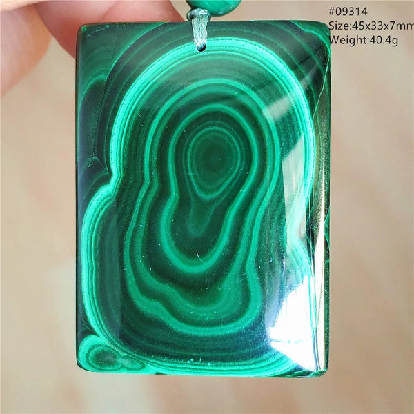 Green Malachite Chrysocolla Pendant-ToShay.org