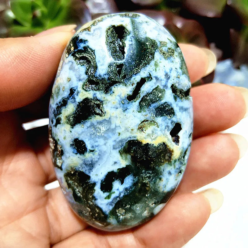 Mixed Ocean Jasper Palm Stones-ToShay.org